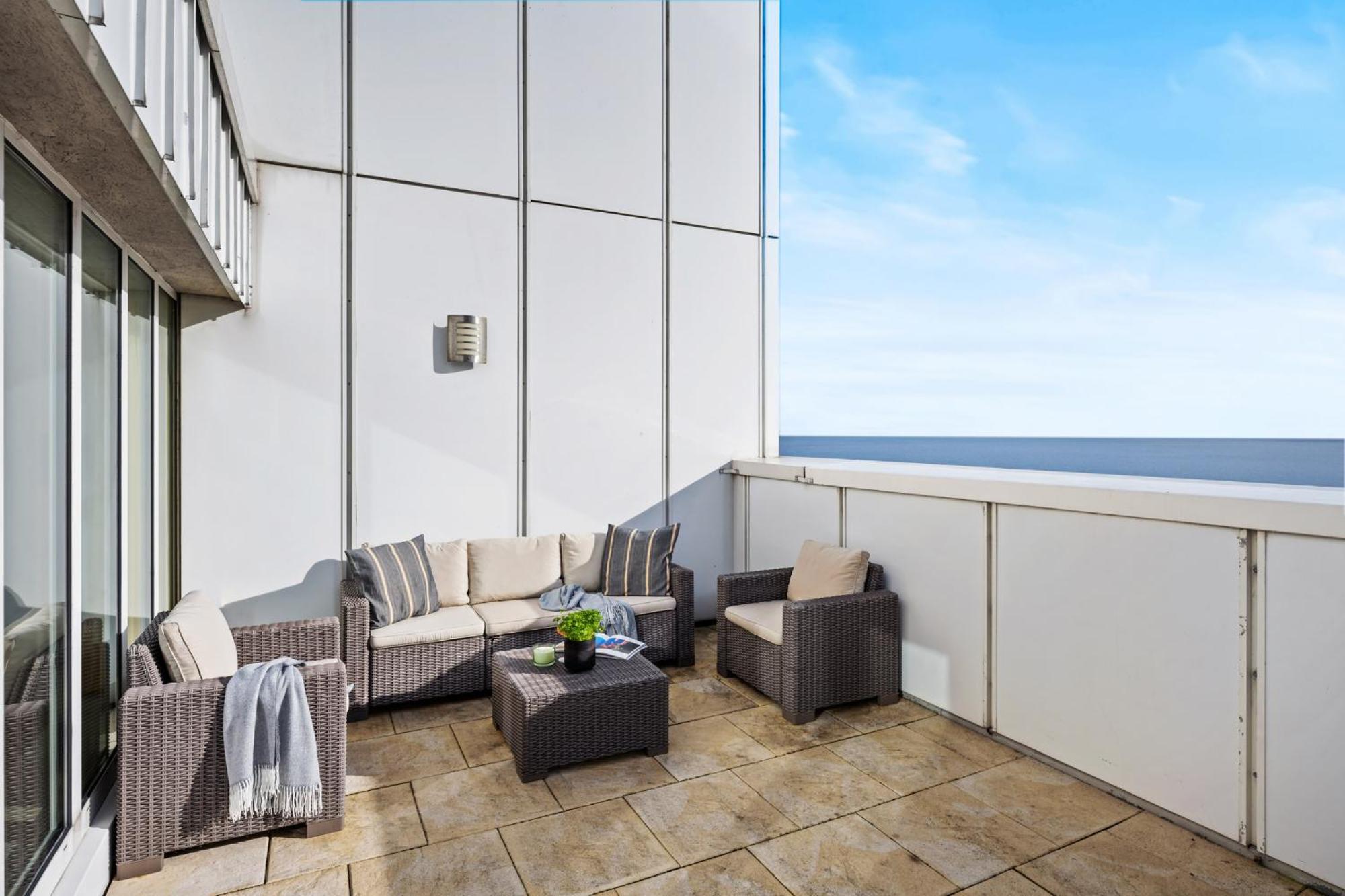 Strand-penthouse, 128 Qm, Maisonette, Parkplatz Apartment *