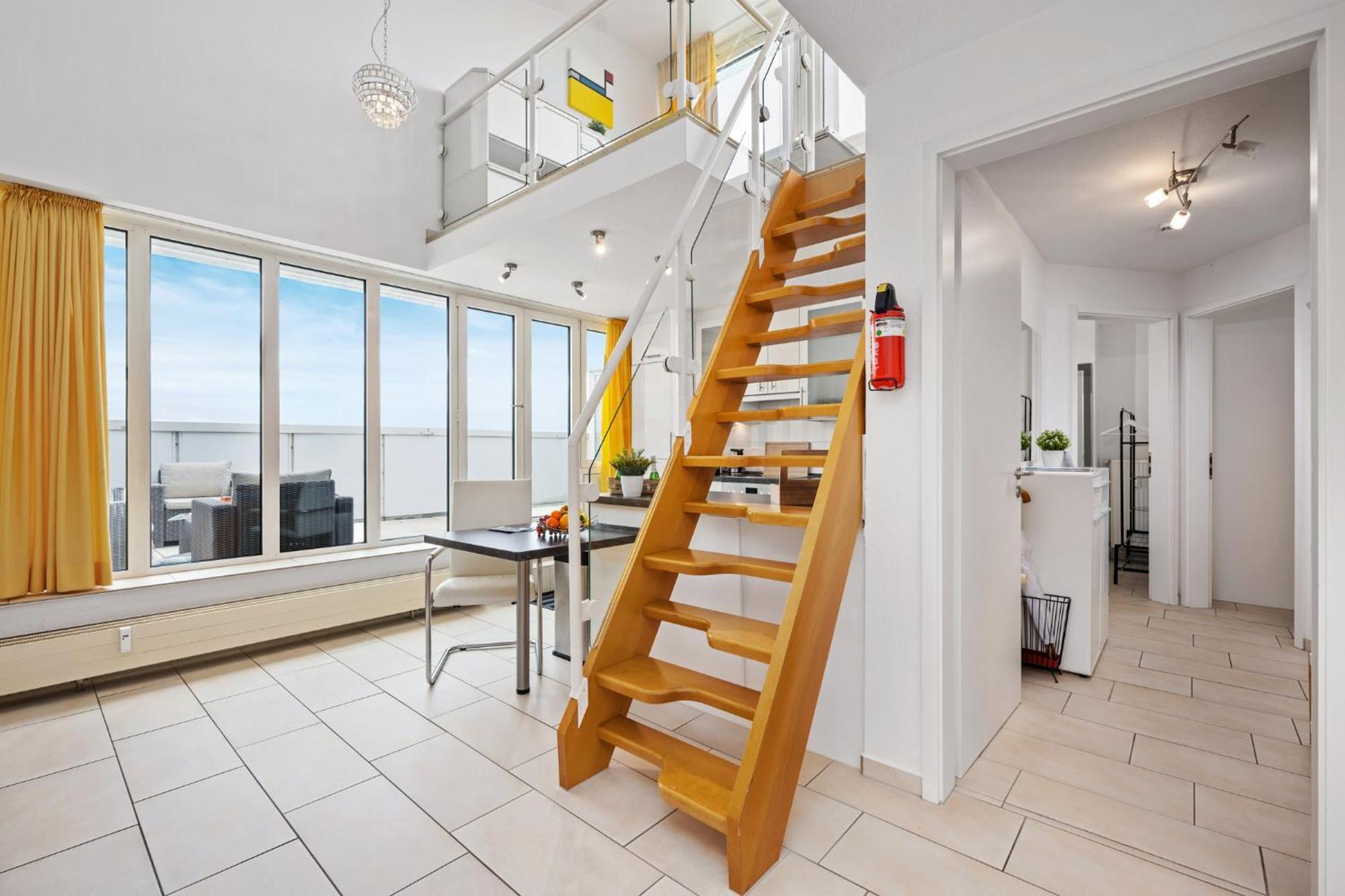 Strand-penthouse, 128 Qm, Maisonette, Parkplatz